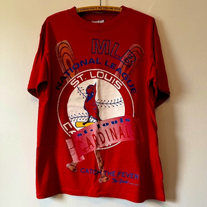 VintageSt-Louis Cardinals Graphic T-shirt Single Stitch‎ 1993 MLB Amazing!
